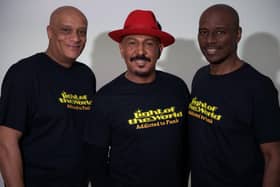 Light of The World, from left: Mel Gaynor, Gee Bello and Nat Augustin