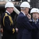 The Princess Royal (3rd right) during a visit to see the HMS Victory Conservation Project at the National Museum of the Royal Navy in Portsmouth Historic Dockyard.