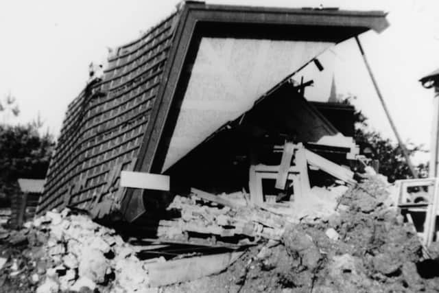 Pullingers Interiors in Hayling Island was bombed during World War II.