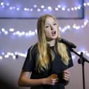 Ashlee Pratt performing at the Love Southsea Christmas Market in Portsmouth Historic Dockyard. Picture: Chris  Moorhouse (231124-23)