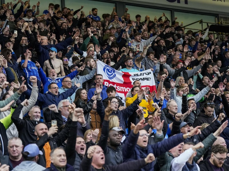 4,019 Pompey fans enjoyed the Blues' 1-0 win at Peterborough