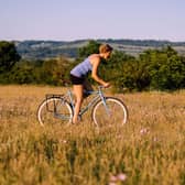 Kate Strong, 44 is embarking on a 3,000 mile cycling challenge on a hand-made bamboo bike. Picture: CK Athlete Shots/PA Wire
