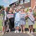 Three lucky households in Lancaster Close, Portchester, each won £30,000 in the People's Postcode Lottery.