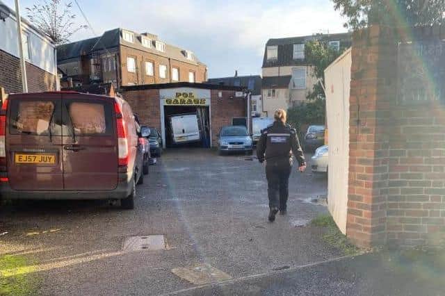 Police in Heathfield Road off Kingston Crescent in Portsmouth after the death of a woman on December 17. Picture taken December 20, 2019. Picture: Ben Fishwick