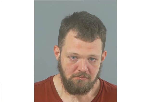Benjamin Evetts, 27, of HMP Winchester, has been jailed for two-and-a-half years after admitting assault occasioning actual bodily harm against his ex-partner and criminal damage to property valued under £5,000
Picture: Hampshire Constabulary