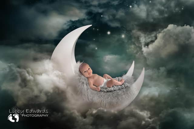 Portsmouth mum Lorraine Coram talks about giving birth in lockdown.
Pictured is: Atticus Morse Coram - six weeks old born at QA Hospital.
Picture: Libby Edwards Photography