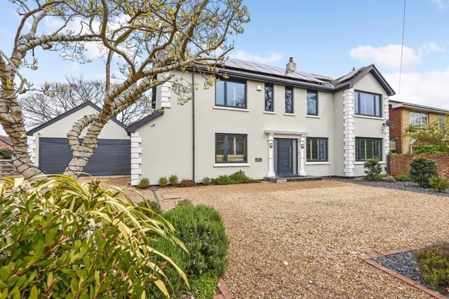 This five bedroom house in Hollow Lane, Hayling Island, is on the market at a guide price of £1.3m. It is listed by Bernards Estate and Lettings Agents, Waterlooville Office.