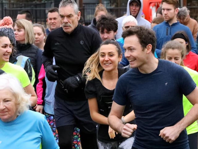 The start, Fareham parkrun. Picture: Chris Moorhouse