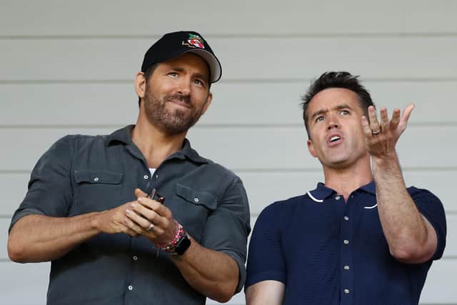 Wrexham co-owners Ryan Reynolds, left, and Rob McElhenney    Picture: Lewis Storey/Getty Images