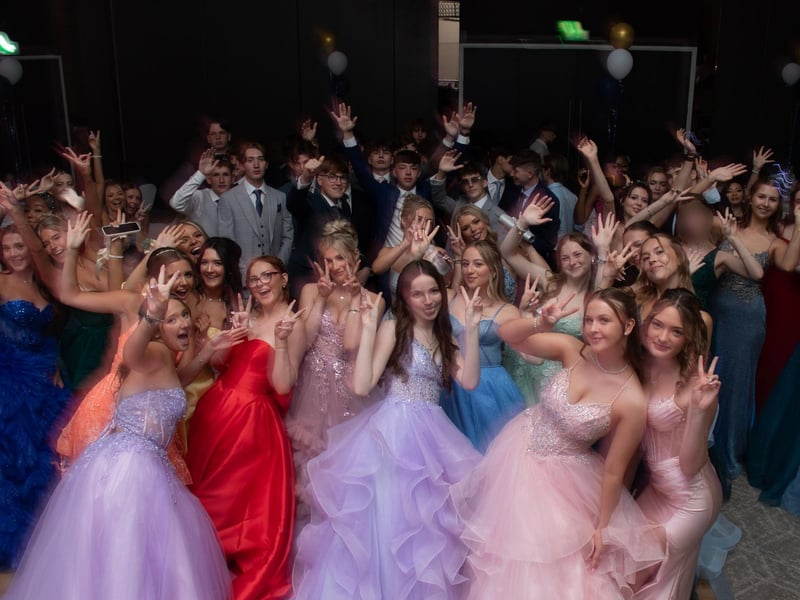 Purbrook Park Pupils celebrate at  their Prom