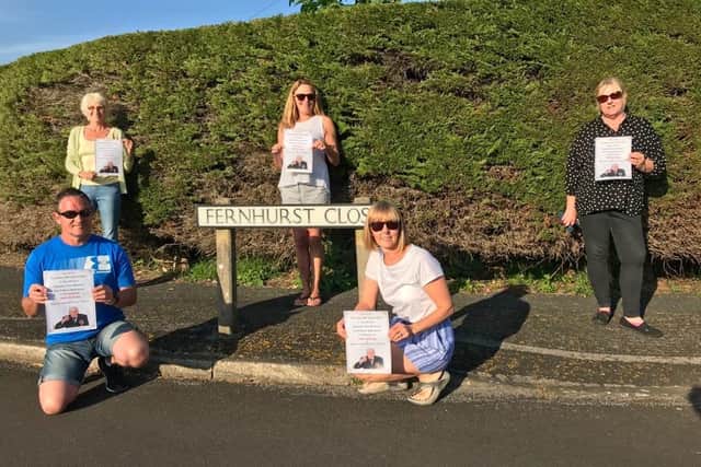 Caroline Thompson, front right, is calling for 100 roads to join in with singing for Captain Tom Moore's 100th birthday. Pictured with the other Hayling Helpers from her road