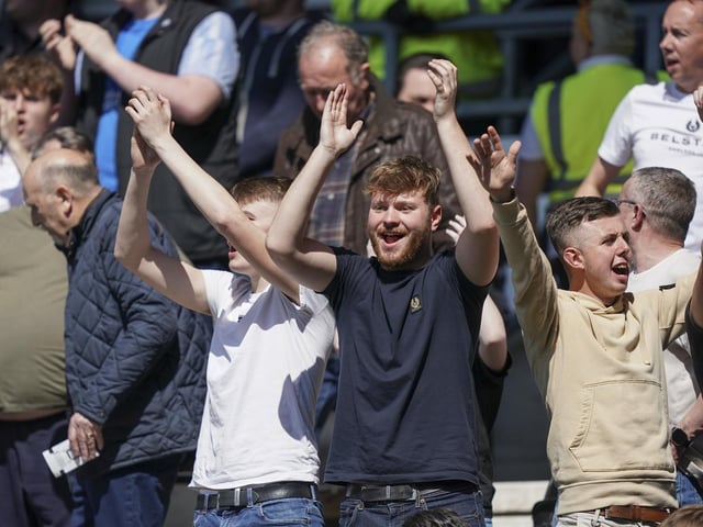 More than 3,000 fans made the trip to the Rams.