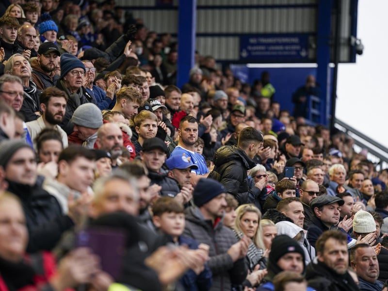 Check out our brilliant gallery as Pompey fans roared their team on to victory over Northampton. Pics: Jason Brown.