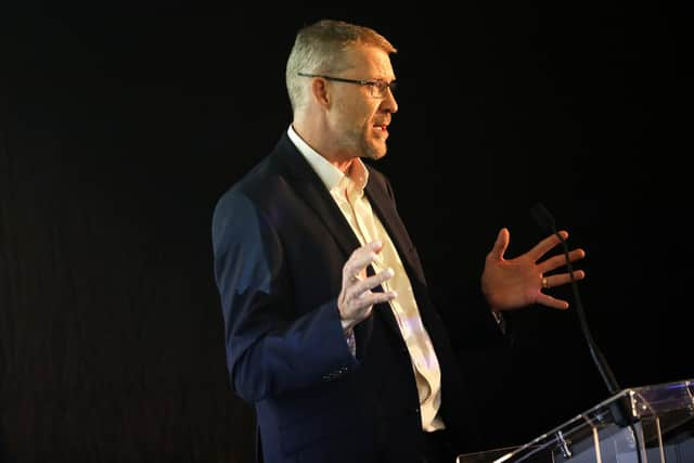 The News Innovation Awards 2021 at the Village Hotel. 

Pictured is Mark Waldron editor at The News.

Picture: Sam Stephenson
4th November 2021