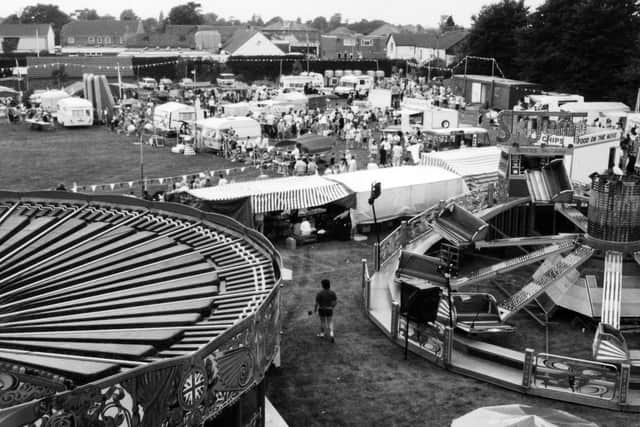 Crowds at the Hayling Carnival on the Legion Field, 1994.