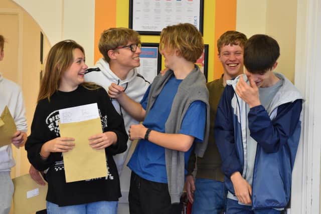 These teenagers were thrilled with their GCSE grades at Fareham Academy