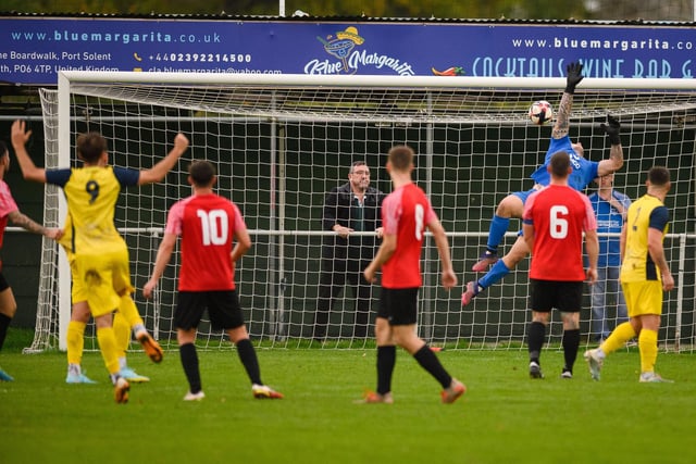 Moneyfields' fifth goal. Picture: Keith Woodland