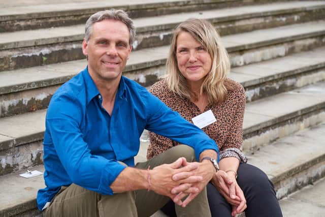 Artists Anna Heinrich and Leon Palmer. Picture: Tom Chaplin