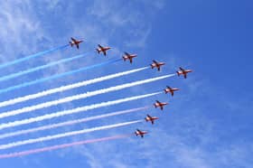 The Red Arrows will be flying over part of Nottinghamshire twice this weekend. Photo: Other