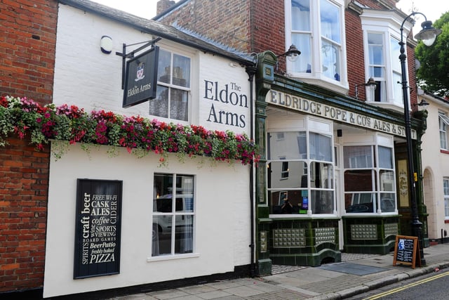 The Eldon Arms pub, in Eldon Street, has a Google rating of 4.5 out of 5 on Google - 'Lovely pub, great food. Sunday roast is delicious.' 
Address: 11-17 Eldon St, Southsea, Portsmouth