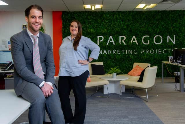 Pictured: Directors, Owen Cole and Clare Rafferty at Paragon Marketing, Portsmouth. Picture: Habibur Rahman