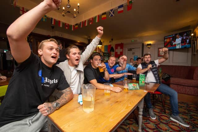 Fans at the Green Post, Hilsea, Portsmouth on 19 June 2021

Picture: Habibur Rahman