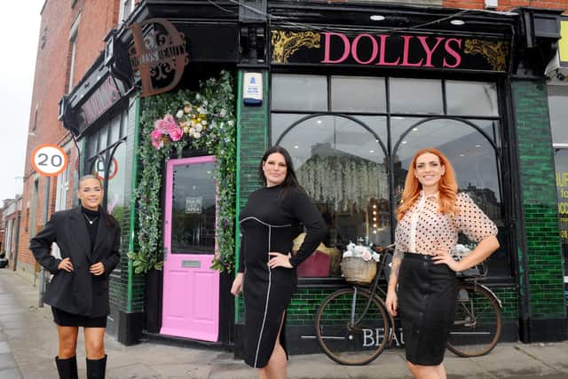 Dolly's Beauty in Baffins, Portsmouth, are getting ready to reopen their doors on Monday, April 12.
Pictured is: (l-r) Bethany Nightingale, Paula Thompson and Courtney Pennicott.
Picture: Sarah Standng (260321-5683)