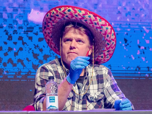 Pictured is: The chilli eating contest.