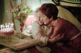 BBC undated handout photo of June Brown passed away at her home in Surrey on Sunday. Pictured is June Brown and John Bardon in their roles as Gretchen Franklin (left) as Ethel and June Brown as Dot Cotton during an episode of EastEnders. Picture: BBC/PA Wire.
