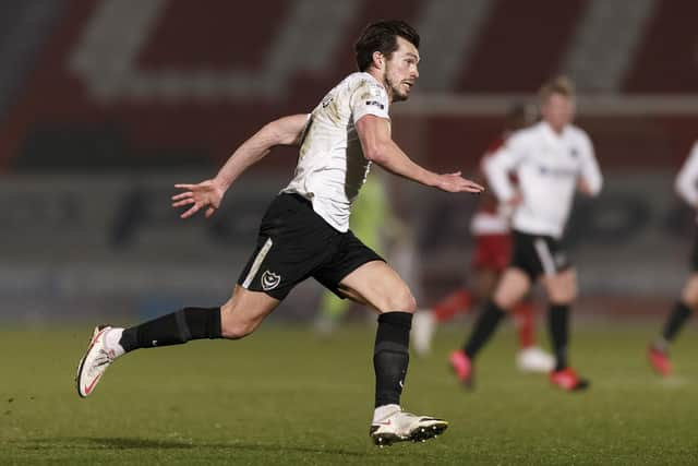 John Marquis returns for Pompey against Northampton, one of four changes to the side. Picture: Daniel Chesterton/phcimages.com