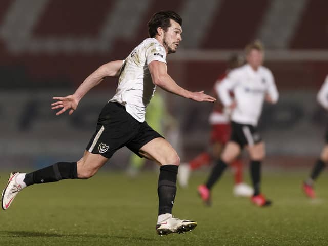 John Marquis returns for Pompey against Northampton, one of four changes to the side. Picture: Daniel Chesterton/phcimages.com