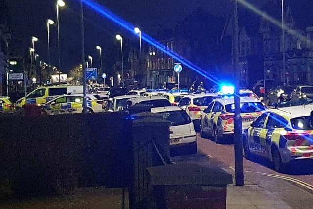 Police at a house on the corner of St Chad's Avenue and London Road in North End, Portsmouth, on January 30.
