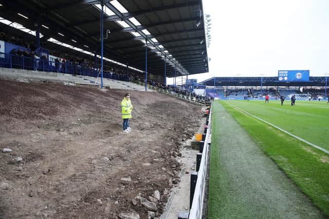 How the North Stand Lower looked for the visit of MK Dons to Fratton Park back in January.