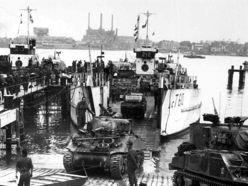 D-Day scene at Gosport