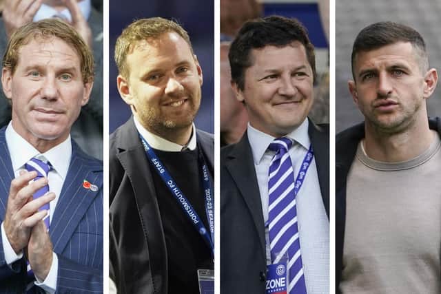 From left: Eric Eisner, Rich Hughes, Andy Redman and John Mousinho