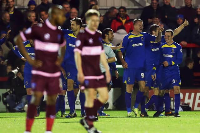 The Blues conceding three goals in the final 16 minutes as they slumped to a 4-0 defeat at AFC Wimbledon. Picture: Joe Pepler