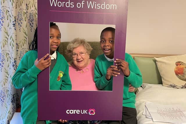 Residetns at a Horndean care home have been passing on their advice to the younger generation as part of nationwide initiative, Wisdom Booths.