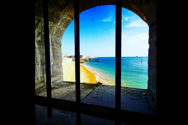 A view from the Hot Walls in Old Portsmouth during lockdown