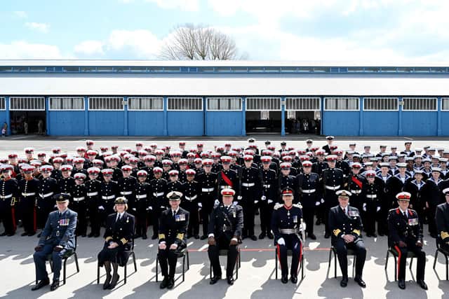 Photo of VCC cadets and senior UK Cadet Force officers.
Credit: Kevin Poolman