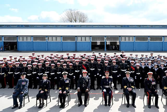 Photo of VCC cadets and senior UK Cadet Force officers.

Credit: Kevin Poolman