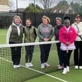 Lee 1sts v Avenue 1sts Ladies. From left - Yvonne Mault, Donna Davy, Bridget Watson, Helen Brind, Viola Masona, Jenny Smith, Gill Clarke, Natalie Denby