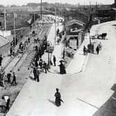 Track being laid in Goldsmith Avenue, Fratton, in 1909. Picture: Paul Costen collection