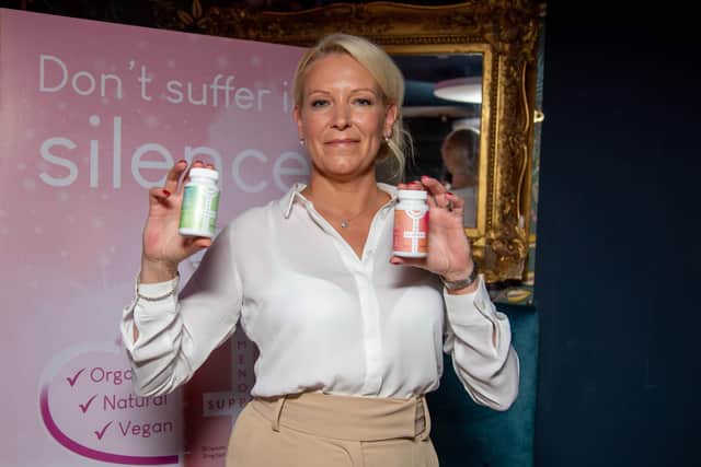 Pictured: Kerry Hutton at Delaneys for menopause supplement launch, Southsea, Portsmouth on Wednesday 26th October 2022
Picture: Habibur Rahman