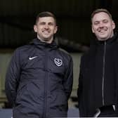 Pompey boss John Mousinho, left, and sporting director Rich Hughes.