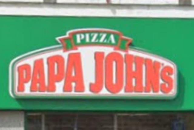 Papa Johns Pizza at 39 Middle Road, Park Gate, was rated five on October 12.