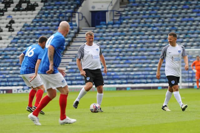 Pompey Legends v Alan Knight Celebrity XI in a charity fundraising match at Fratton Park on Bank Holiday Monday. Picture: Sarah Standing (050525-5946)