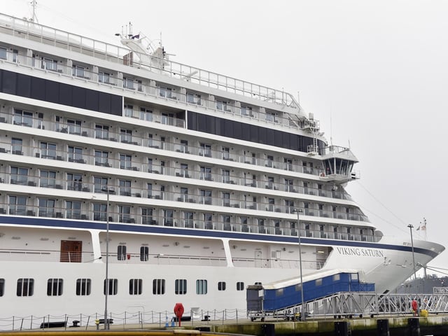 Viking Saturn cruise ship visited Portsmouth International Port on Thursday, April 11, 2024.