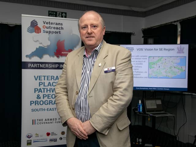 Veterans Outreach Support launch new mental health project at Royal Maritime Club, Portsea, Portsmouth on Monday 29th March 2022

Pictured: Ian Millen, Chief Executive of Veterans Outreach Support

Picture: Habibur Rahman
