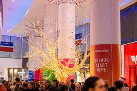 Pictured: Hundreds of people turned out for the annual Commercial Road Christmas Light Switch On which was moved to Cascades shopping centre because of storm Bert   Picture:Marcin Jedrysiak