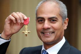 File photo dated 04/03/2008 George Alagiah at Buckingham Palace after collecting his OBE from Queen Elizabeth II in 2008. Picture: Fiona Hanson/PA Wire.